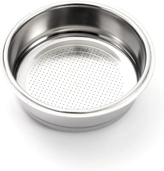 Liying 51mm Portafilter Basket Coffee Filter 2Pcs, 20g Micro Sieve Filter Basket, Double Layer Portafilter Basket, 304 Stainless Steel, 0.8mm Thickness