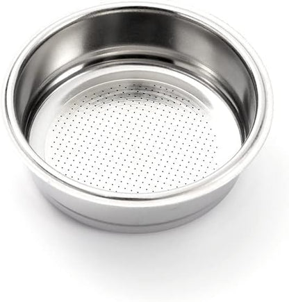 Liying 51mm Portafilter Basket Coffee Filter 2Pcs, 20g Micro Sieve Filter Basket, Double Layer Portafilter Basket, 304 Stainless Steel, 0.8mm Thickness