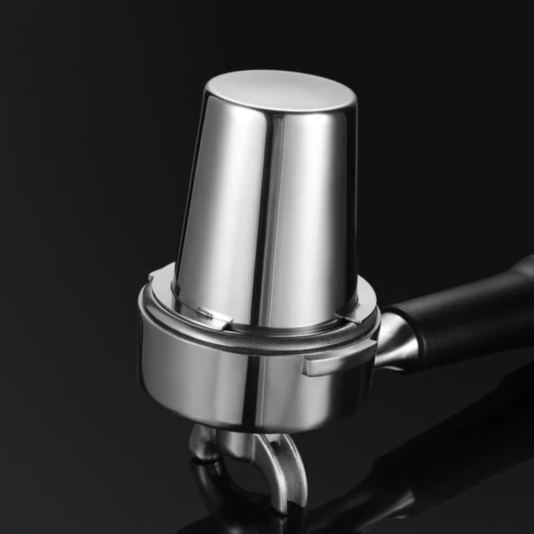 Liying 51mm Stainless Steel Coffee Dosing Cup, Powder Receiving Cup Compatible with All 51mm Portafilter (Small)
