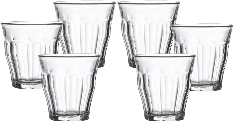 Liying Piccolo Coffee Cups Set of 6 Clear Glass Cups 90ml for Coffee/Milk Insulated Shot Glasses Regular Espresso Accessories for CoffeeShop, Home, Kitchen and bar