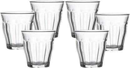 Liying Piccolo Coffee Cups Set of 6 Clear Glass Cups 90ml for Coffee/Milk Insulated Shot Glasses Regular Espresso Accessories for CoffeeShop, Home, Kitchen and bar