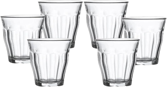 Liying Piccolo Coffee Cups Set of 6 Clear Glass Cups 90ml for Coffee/Milk Insulated Shot Glasses Regular Espresso Accessories for CoffeeShop, Home, Kitchen and bar