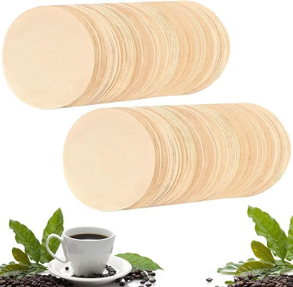 Disposable Coffee Paper Filters, 200 Pieces, Compatible with Espresso Coffee Makers, Heat Resistant Paper Fibre #1 (Brown)