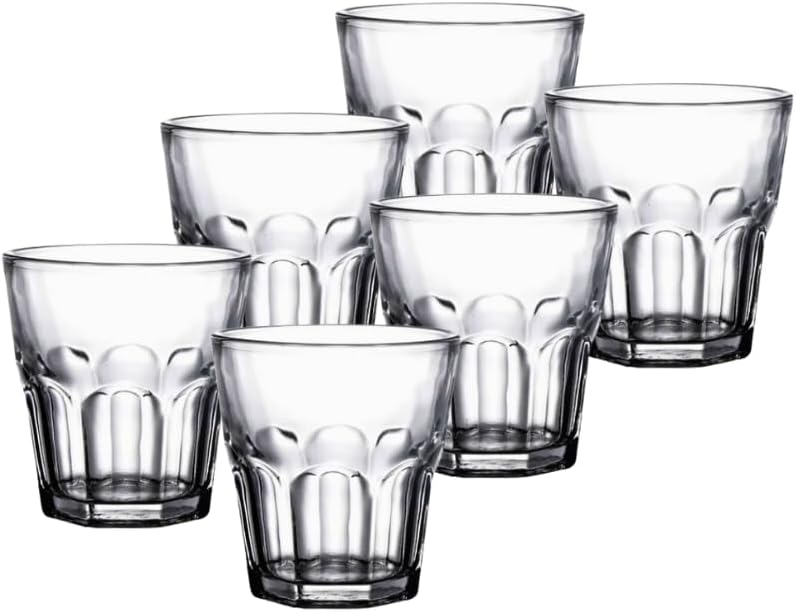 Liying Cortado Cups Set of 6 Clear Glass Cups 100ml for Coffee/Milk Insulated Shot Glasses Regular Espresso Accessories for CoffeeShop, Home, Kitchen and bar