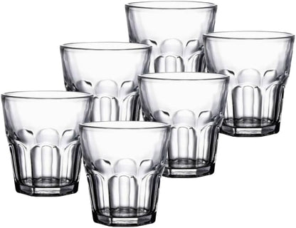 Liying Cortado Cups Set of 6 Clear Glass Cups 100ml for Coffee/Milk Insulated Shot Glasses Regular Espresso Accessories for CoffeeShop, Home, Kitchen and bar
