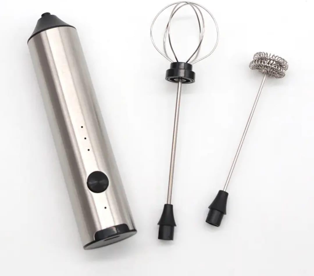 Liying Milk Frother Rechargeable with Stand, Handheld Frother Wand for Coffee with 3 Heads 3 Speed, Powerful Hand Mixer Electric Whisk for Latte, Cappuccino, Frappe, Matcha, Hot Chocolate, Keto Diet