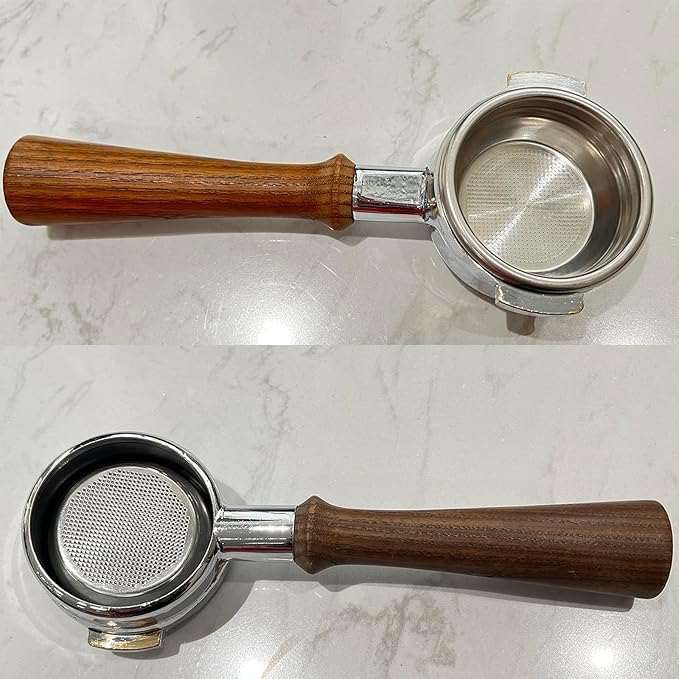 Liying 58mm Portafilter Basket Coffee Filter, 20g Micro Sieve Filter Basket, Double Layer Portafilter Basket, 304 Stainless Steel, 0.8mm Thickness