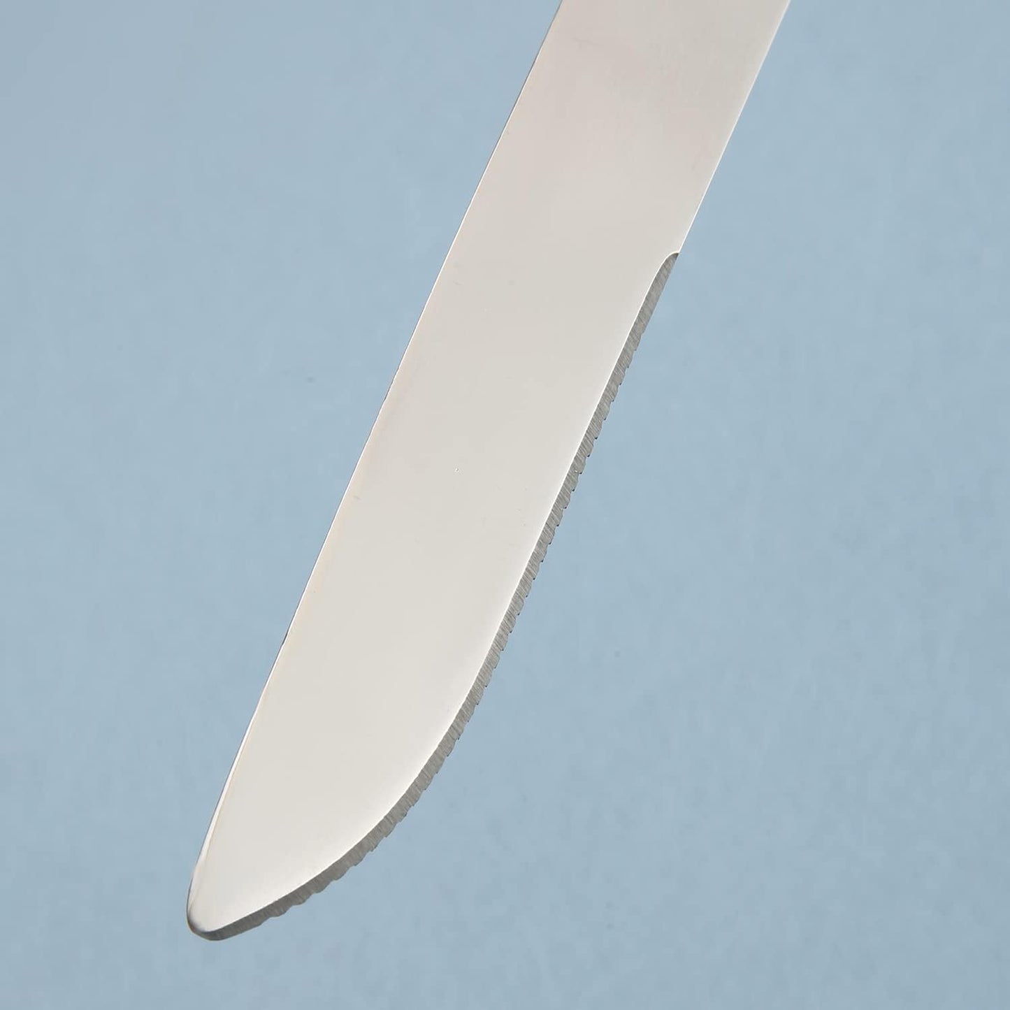 Liying Ramadan Design Heavy Duty Ceramic Handle Dinner Knives Set of 6 Stainless Steel Butter, Spreader Cheese Knife, Table Knifes, Steak Knives, Fruit Knife -Gold And White Color
