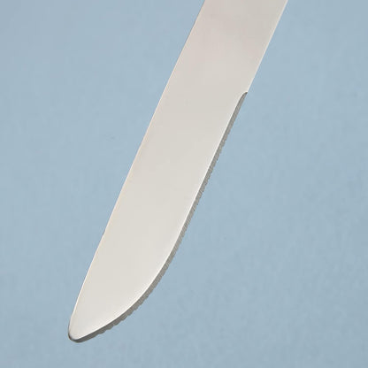 Liying Ramadan Design Heavy Duty Ceramic Handle Dinner Knives Set of 6 Stainless Steel Butter, Spreader Cheese Knife, Table Knifes, Steak Knives, Fruit Knife -Gold And White Color