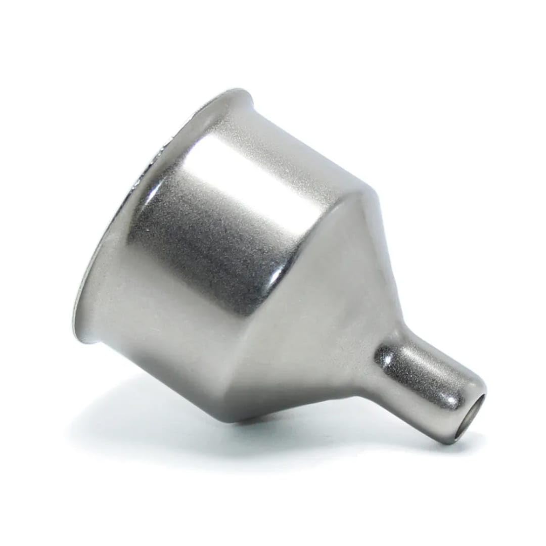 Liying 2pcs Stainless Steel Funnel for Flasks, Small Metal Funnel for Filling Drinking Liquor Flask, Transferring Oil, Juice, Milk, Attached Screw-On Cap