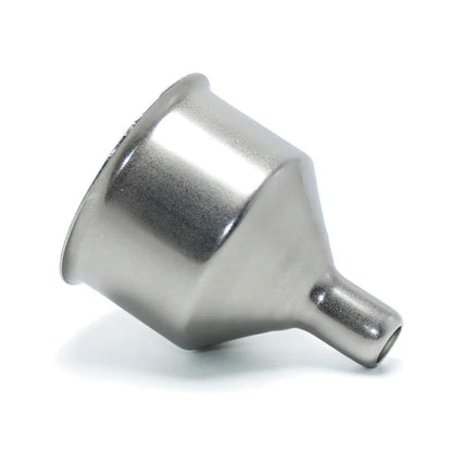 Liying 2pcs Stainless Steel Funnel for Flasks, Small Metal Funnel for Filling Drinking Liquor Flask, Transferring Oil, Juice, Milk, Attached Screw-On Cap