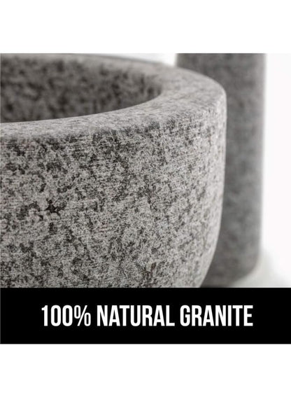 Liying Granite Marble Mortar and Pestle Set of 1, Perfect Size for Pill Crusher,Spice Grinder,Herb Bowl,Pesto Powder