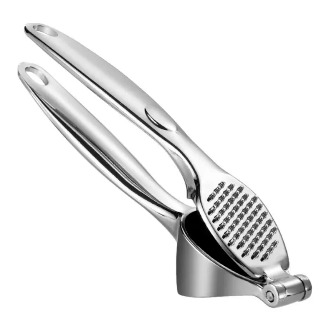 Liying 1Pcs High Effective Garlic Press With Studs Heavy Duty Garlic Mincer Easy to Squeeze and Clean Rust Proof and Dishwasher Safe Ginger Crusher Imperial Silver kitchen