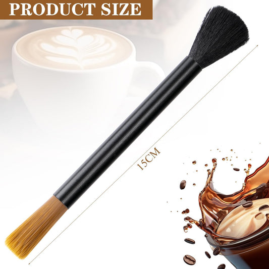 Liying Espresso Machine Coffee Cleaning Brush, Dual Head Brush for Espresso Machine, Toaster, Stain Removal