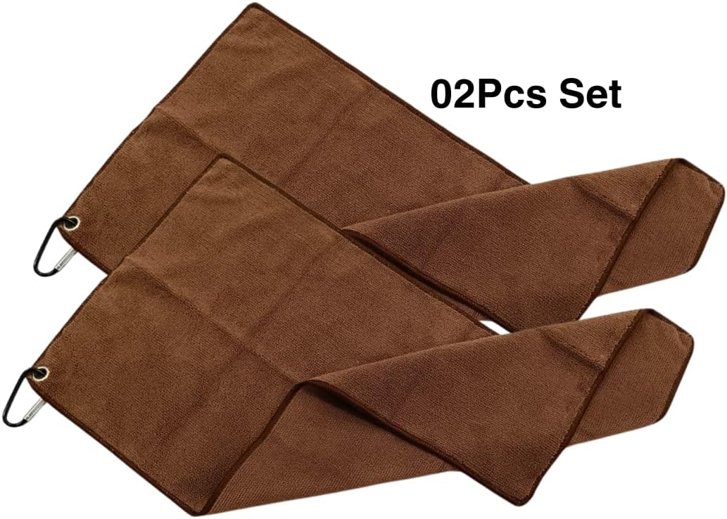 Liying Barista Cleaning Towel with Hook Set Pack of 2pcs, Mirco Fiber Cloth for Cleaning Espresso Coffee Machine Steam Wand and Coffee Bar Counter