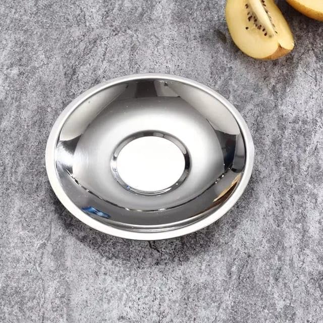 Liying 2Pcs Insulated Espresso Cup Stainless Steel Coffee Mugs Set (180ml), Double Walled Coffee Cup with Saucer and Spoon, Espresso Latte Cappuccino Milk Tea Cup
