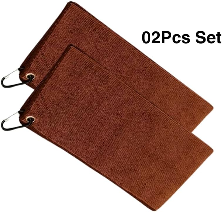 Liying Barista Cleaning Towel with Hook Set Pack of 2pcs, Mirco Fiber Cloth for Cleaning Espresso Coffee Machine Steam Wand and Coffee Bar Counter