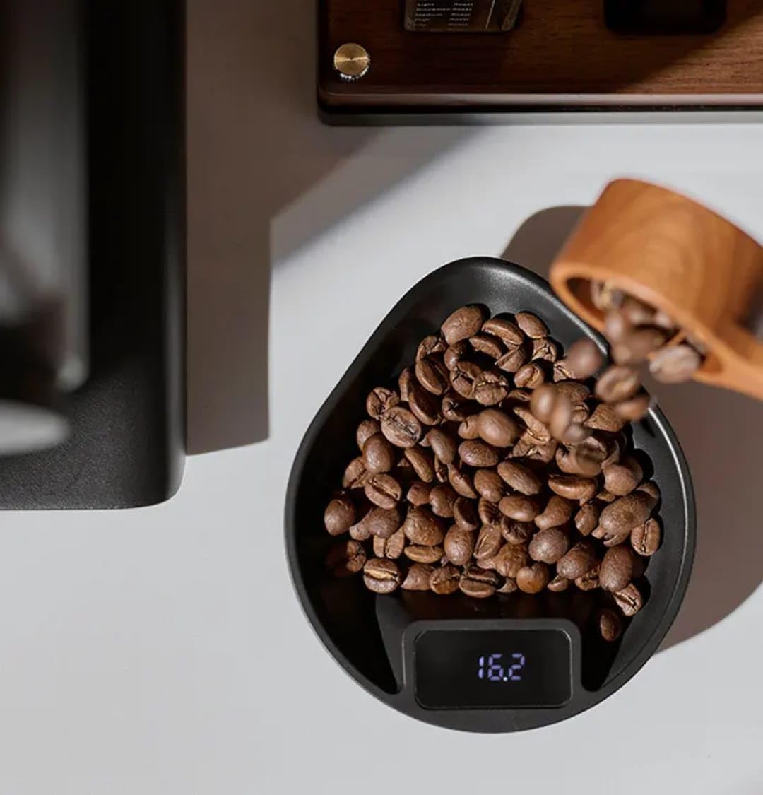 Liying 0.1g Precision Coffee dosing Scale with Timer – up to 3kg Digital Scale for Pour-Over, Espresso, French Press, Kitchen Use