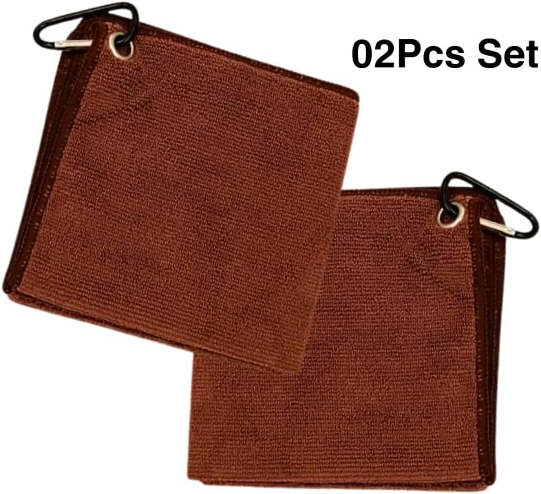 Liying Barista Cleaning Towel with Hook Set Pack of 2pcs, Mirco Fiber Cloth for Cleaning Espresso Coffee Machine Steam Wand and Coffee Bar Counter
