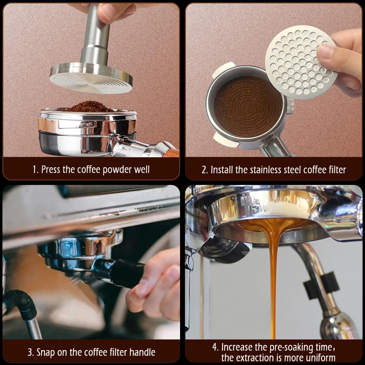 Liying 2Pcs 58mm Espresso Puck Screen - Food-grade 316 Stainless Steel Espresso Filter - 0.8mm Thickness - Reusable Espresso Screen Filter Mesh for Espresso Portafilter
