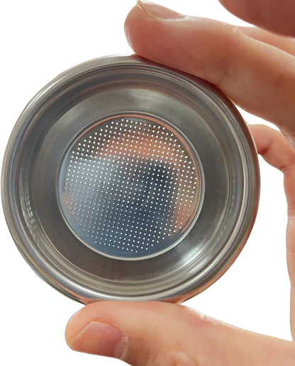 Liying 58mm Portafilter Basket Coffee Filter, 20g Micro Sieve Filter Basket, Double Layer Portafilter Basket, 304 Stainless Steel, 0.8mm Thickness