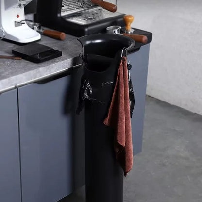 Liying Espresso Coffee Knock Box for Barista Commercial Knock Box for Espresso Coffee Grounds Floor Standing Knock Box with 25pcs Garbage Bags knock box