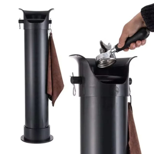 Liying Espresso Coffee Knock Box for Barista Commercial Knock Box for Espresso Coffee Grounds Floor Standing Knock Box with 25pcs Garbage Bags knock box